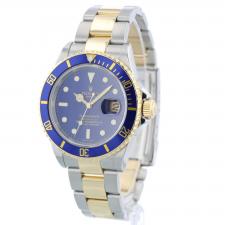Gents Rolex Submariner Date 16613 18ct Yellow Gold Stainless Steel case with Blue dial