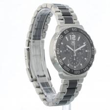 Gents Tag Heuer F1 Chrono CAU1115 Steel   Black Ceramic case with Grey dial