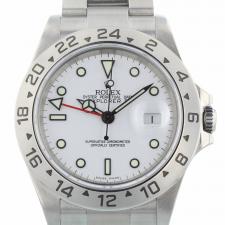 Gents Rolex Explorer II 16570 Steel case with White dial