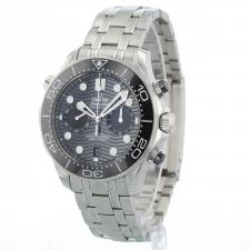 Gents Omega Seamaster Co-Axial 21030445101001 Steel case with Black Wave dial