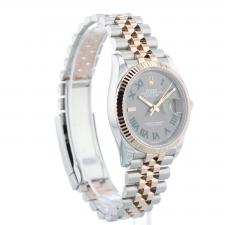 Gents Rolex DateJust 36 126231 18ct Rose Gold Stainless Steel case with Wimbledon dial