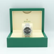 Gents Rolex Datejust 41 Wimbledon Dial 126334 Steel case with Wimbledon dial