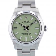 Ladies Rolex Oyster Perpetual 31 277200 Stainless Steel case with Pistachio dial