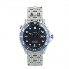 Gents Omega Seamaster 2221.80.00 Steel case with blue wave dial
