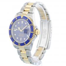 Gents Rolex Submariner Date 16613 18ct Yellow Gold Stainless Steel case with Blue dial