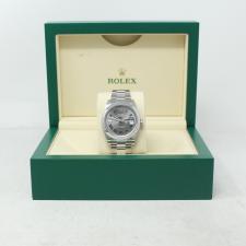 Gents Rolex Datejust 41 126300 Steel case with Wimbledon dial