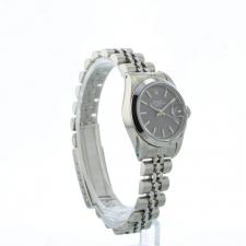 Ladies Rolex Oyster Perpetual Date 69160 Steel case with Grey dial