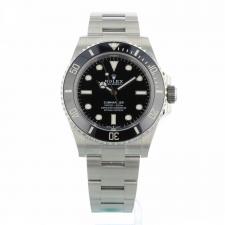 Gents Rolex Submariner Non Date 124060 Steel case with Black dial