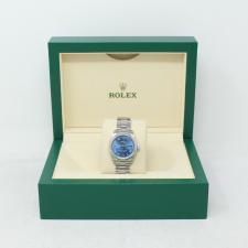 Ladies Rolex Oyster Perpetual 31 177200 Steel case with Blue dial