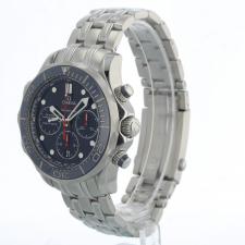 Gents Omega Seamaster Chrono 44 21230445003001 Steel case with Blue dial