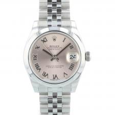 Ladies Rolex DateJust 31 178240 Steel case with Pink dial