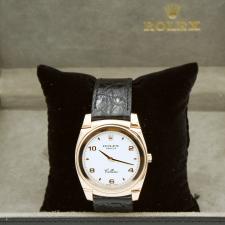 Gents Rolex Cellini 5330/5 18ct Rose Gold case with White dial