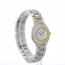 Ladies Cartier Must 21 1330 18ct Yellow Gold   Stainless Steel case with Silver dial