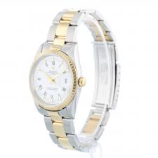 Ladies Rolex Date 34 15223 18ct Yellow Gold   Stainless Steel case with White dial