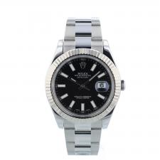 Gents Rolex DateJust II 116334 Steel case with Black dial