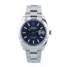 Gents Rolex Datejust 41 126300 Stainless Steel case with Blue dial