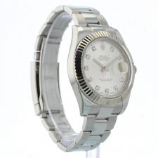 Gents Rolex Datejust II 116334 Steel case with Silver Diamond Dot dial