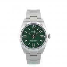 Gents Rolex Oyster Perpetual 41 134300 Steel case with Green dial