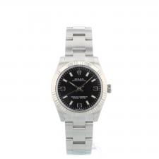 Ladies Rolex Oyster Perpetual 31 177234 Steel case with Black dial