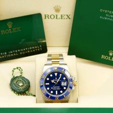 Gents Rolex Submariner Date 126613LB 18ct Yellow Gold   Stainless Steel case with Blue dial