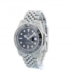 Gents Rolex GMT Master II 126710GRNR Stainless Steel case with Black dial