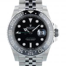 Gents Rolex GMT Master II 126710GRNR Stainless Steel case with Black dial