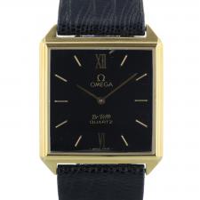 Gents Omega DeVille 1061 G/P case with Black dial