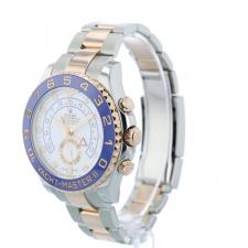 Gents Rolex Yacht-Master II 116681 18ct Rose Gold Stainless Steel case with White dial