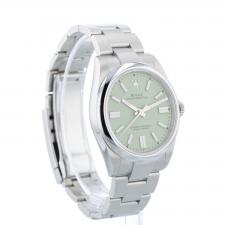 Gents Rolex Oyster Perpetual 41 134300 Steel case with Pistachio dial