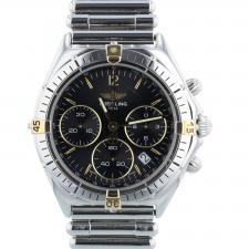 Gents Breitling Chronosextant B55046 Gold Plated   Stainless Steel case with Black dial