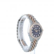 Ladies Rolex DateJust 28 279381RBR 18ct Yellow Gold   Stainless Steel case with Aubergine dial