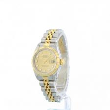 Ladies Rolex DateJust 69173 18ct Yellow Gold   Stainless Steel case with Champagne Diamond Set dial