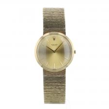Gents Rolex Geneve 9ct Yellow Gold case with Gilt dial