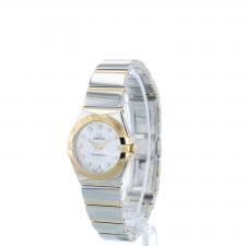 Ladies Omega Constellation 123.20.24.60.55.004 18ct Yellow Gold   Stainless Steel case with MOP Diamond dial