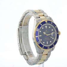 Gents Rolex Submariner Date 16803 18ct Yellow Gold   Stainless Steel case with Blue dial