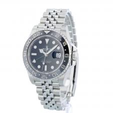 Gents Rolex GMT Master II 126710GRNR Stainless Steel case with Black dial
