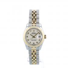 Ladies Rolex Datejust 179173 18ct Yellow Gold   Stainless Steel case with Cream Jubilee dial