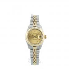 Ladies Rolex Datejust 69173 18ct Yellow Gold   Stainless Steel case with Gilt dial