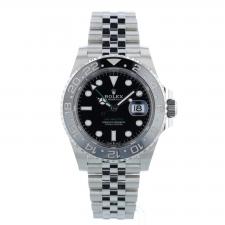 Gents Rolex GMT Master II 126710GRNR Stainless Steel case with Black dial