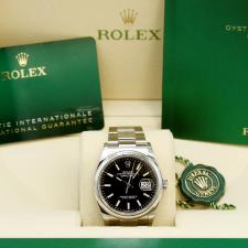 Gents Rolex Datejust 36 126200 Steel case with Black dial