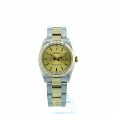 Ladies Rolex Oyster Perpetual 31 77513 18ct Yellow Gold   Stainless Steel case with Gilt dial