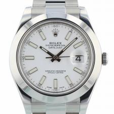 Gents Rolex Datejust II 116300 Steel case with White dial