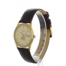 Gents Omega Seamaster Gold Plated Stainless Steel case with Gilt dial