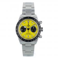 Gents Tudor Black Bay Chrono 39 79310N Steel case with Yellow dial