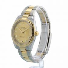 Gents Rolex Datejust 41 126333 18ct Yellow Gold   Stainless Steel case with Champagne Diamond Set dial