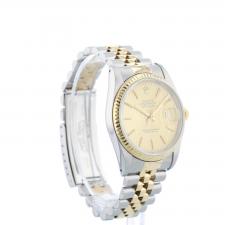 Gents Rolex DateJust 16233 18ct Yellow Gold Stainless Steel case with Gilt Tapestry dial