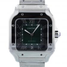 Gents Cartier Santos WSSA0062 Steel case with Green dial