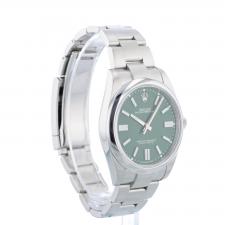 Gents Rolex Oyster Perpetual 41 124300 Steel case with Green dial
