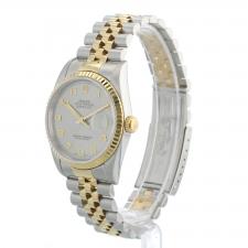 Gents Rolex Datejust 16233 18ct Yellow Gold Stainless Steel case with Grey dial