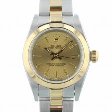Ladies Rolex Oyster Perpetual 76183 18ct Yellow Gold   Stainless Steel case with Gilt dial